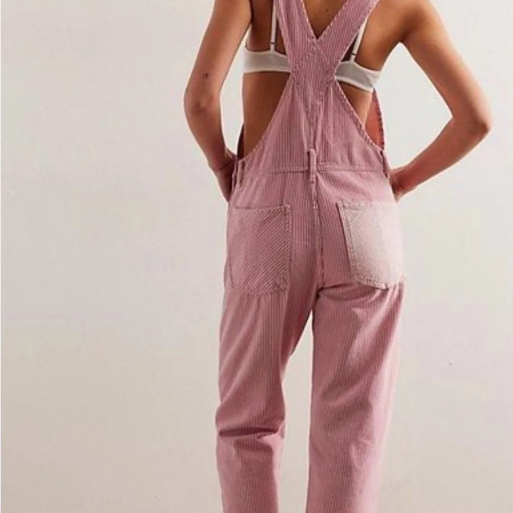 We The Free Ziggy Island Striped Overalls
